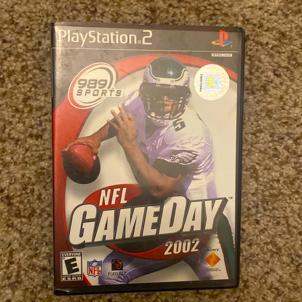 PS2 NFL Gameday 2002 DVD - Original Case & Guidebook - DVD in Great Shape!!